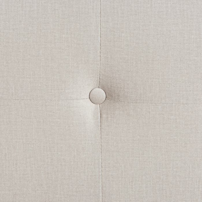 Beliani - BYSKE - Driezitsbank - Lichtbeige - Polyester
