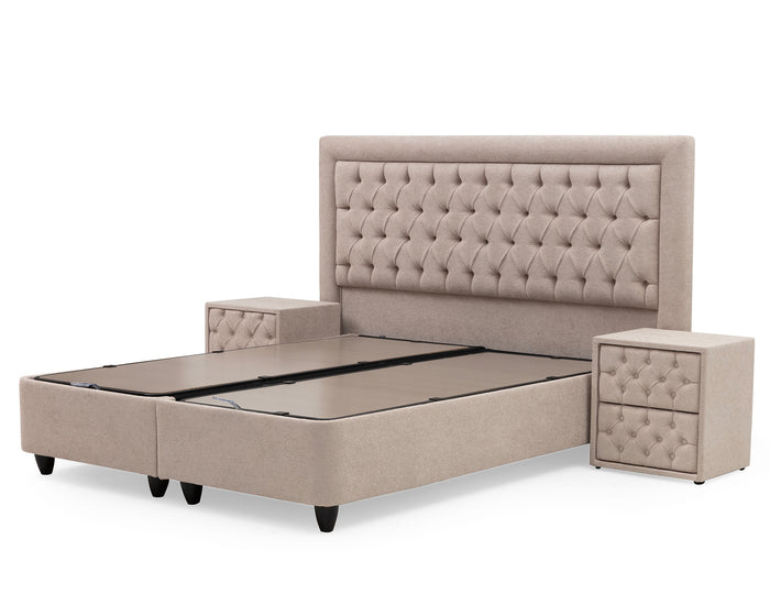 SKYBEDD ® Oxybedd Boxspring met Opbergruimte en Matras