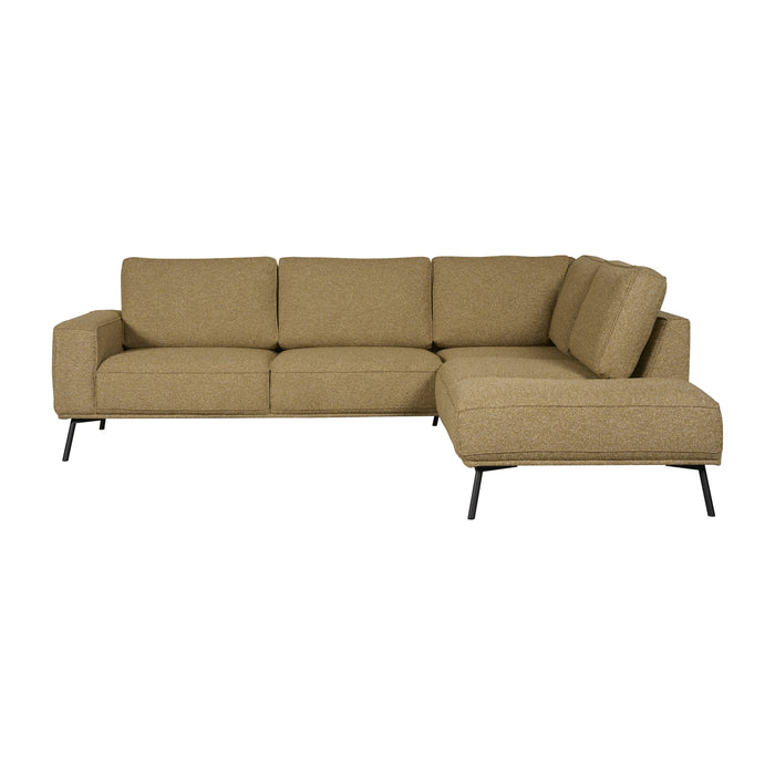 Hoekbank Alford - Geel - Textiel - 260x85x208cm (BxHxD)