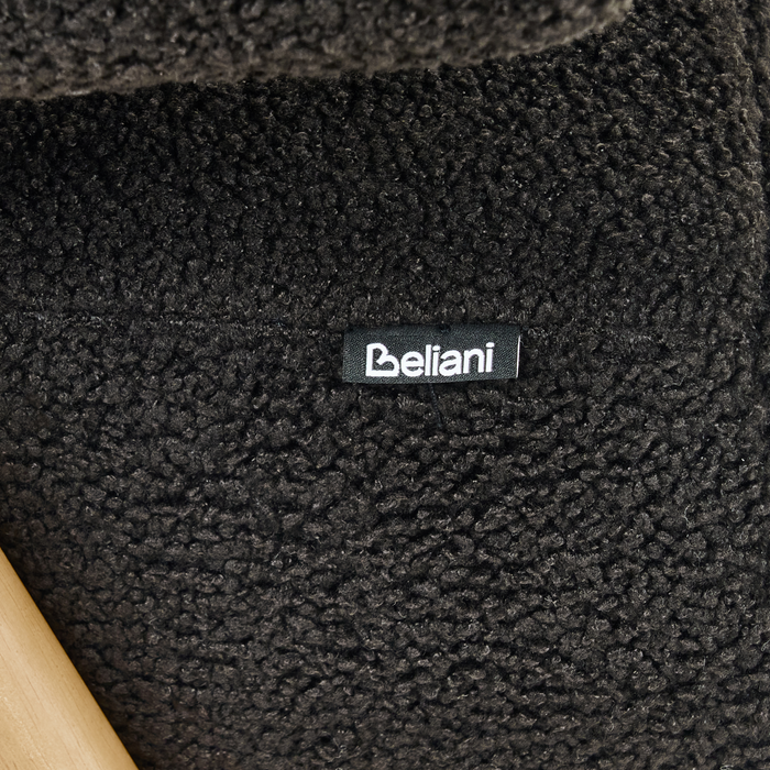 Beliani - TAMRE - Tweezitsbank - Zwart|Lichtbruin - Bouclé