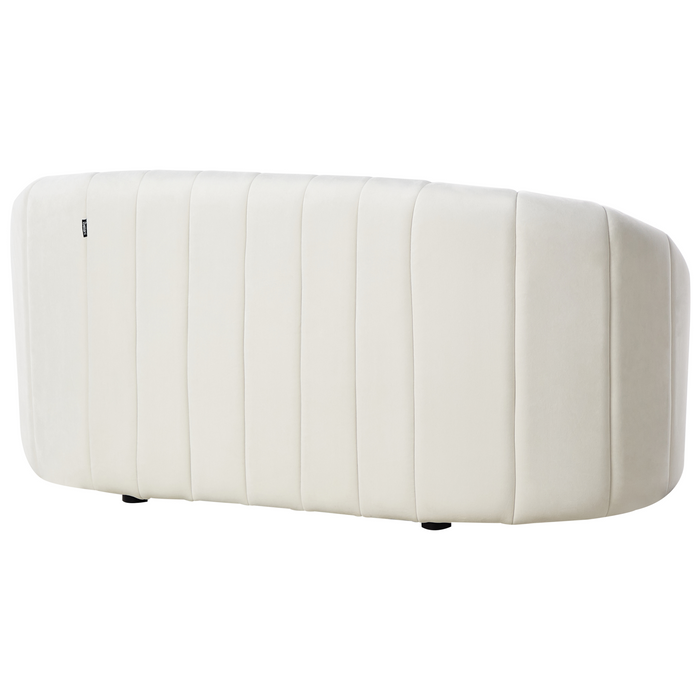 Beliani - MALUNG - Bankenset - Gebroken wit - Fluweel