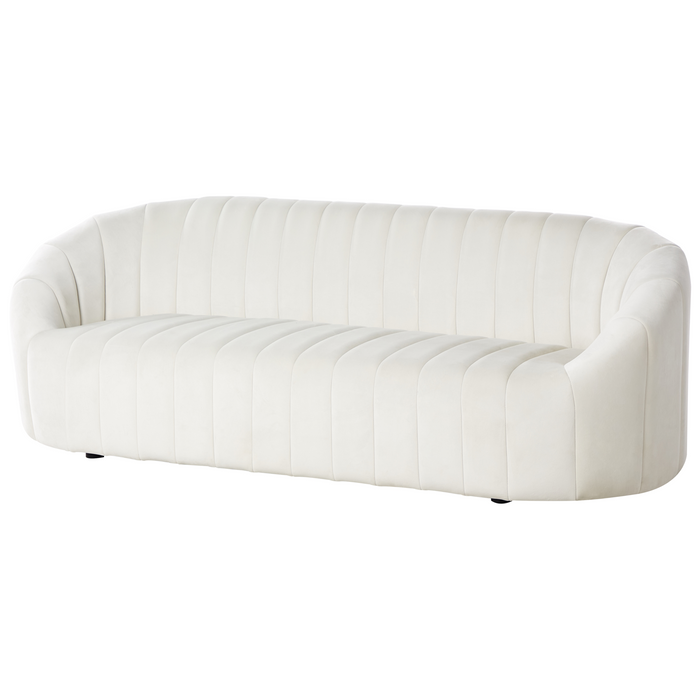 Beliani - MALUNG - Bankenset - Gebroken wit - Fluweel