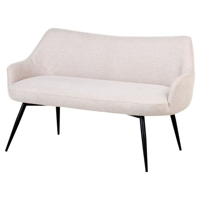Beliani - ARENDAL - Eetkamerbank - Beige - Polyester