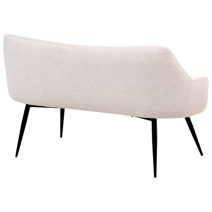 Beliani - ARENDAL - Eetkamerbank - Beige - Polyester