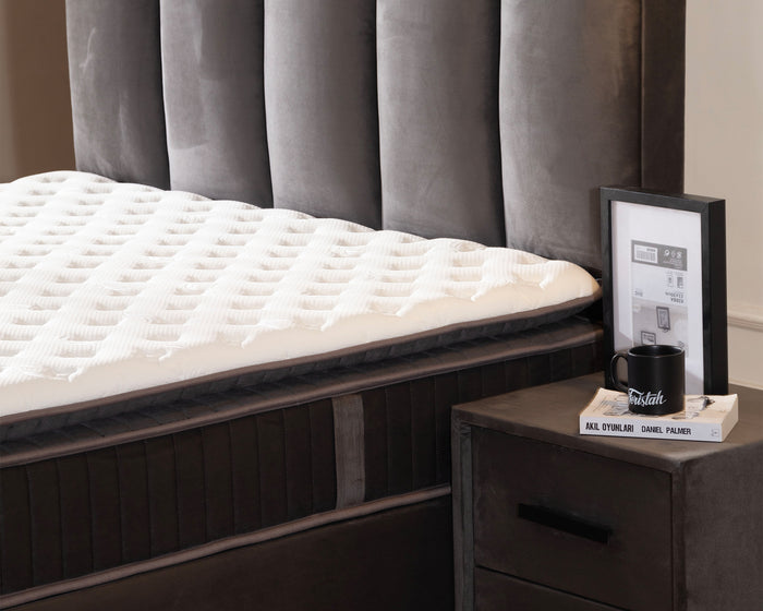 SKYBEDD ® Birdybedd Boxspring met Opbergruimte en Matras