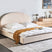 Beliani-VAUCLUSE-Tweepersoonsbed-Lichtbeige-180 x 200 cm-Polyester