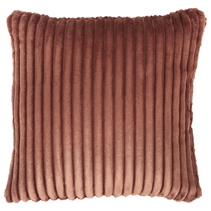 Beliani - STENUM - Hoekbank 3-zits - Bruin - Rechtszijdig - Corduroy
