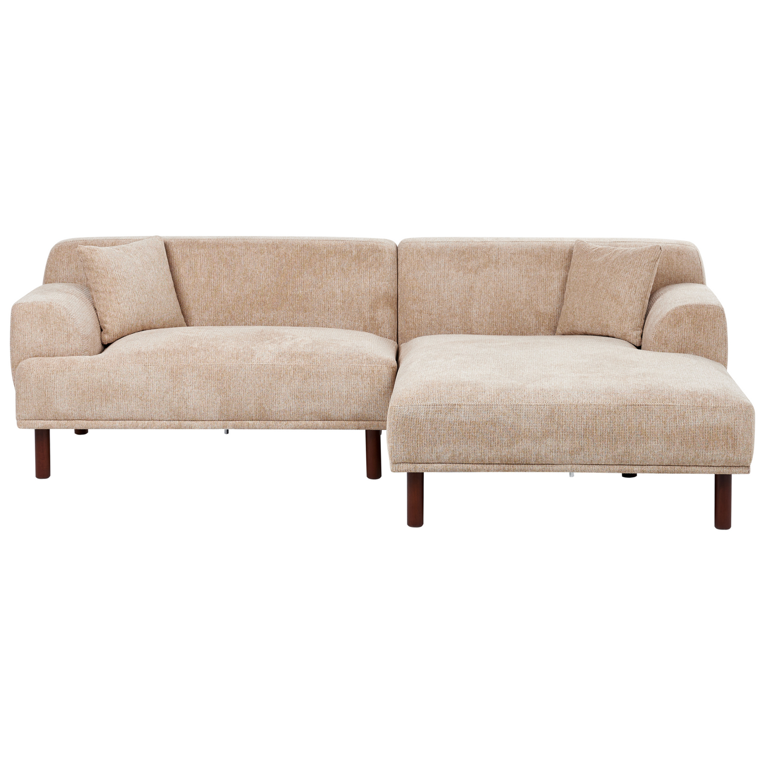 Beliani - HOLT - Hoekbank - Beige - Linkszijdig - Polyester