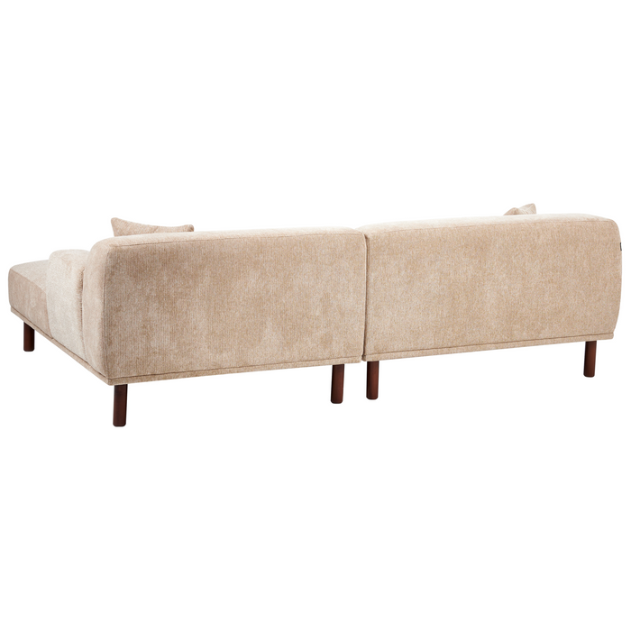 Beliani - HOLT - Hoekbank - Beige - Linkszijdig - Polyester