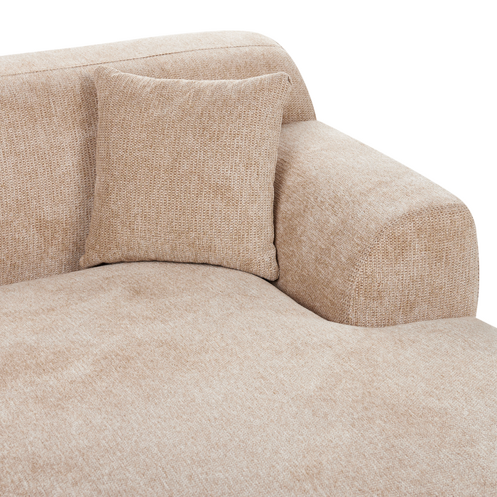 Beliani - HOLT - Hoekbank - Beige - Linkszijdig - Polyester