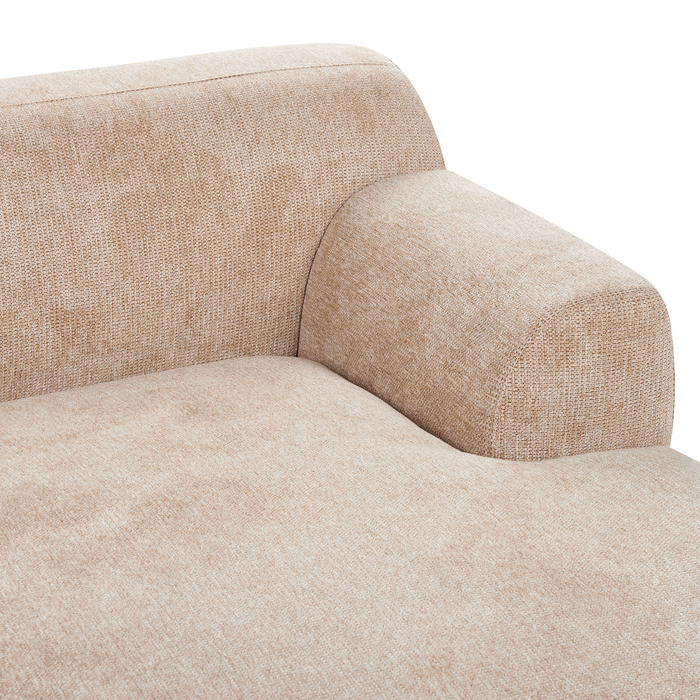 Beliani - HOLT - Hoekbank - Beige - Linkszijdig - Polyester