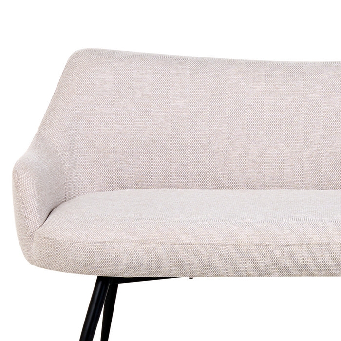 Beliani - ARENDAL - Eetkamerbank - Beige - Polyester