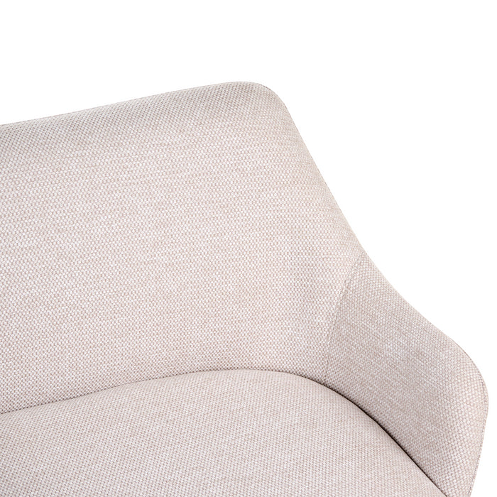 Beliani - ARENDAL - Eetkamerbank - Beige - Polyester