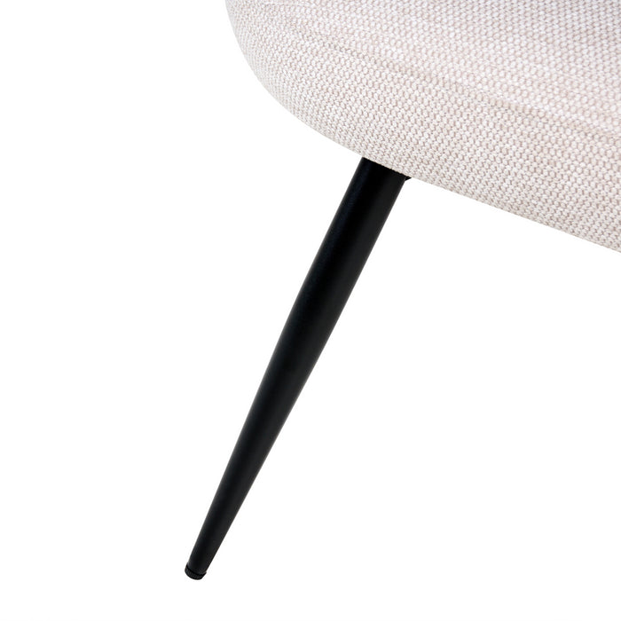 Beliani - ARENDAL - Eetkamerbank - Beige - Polyester