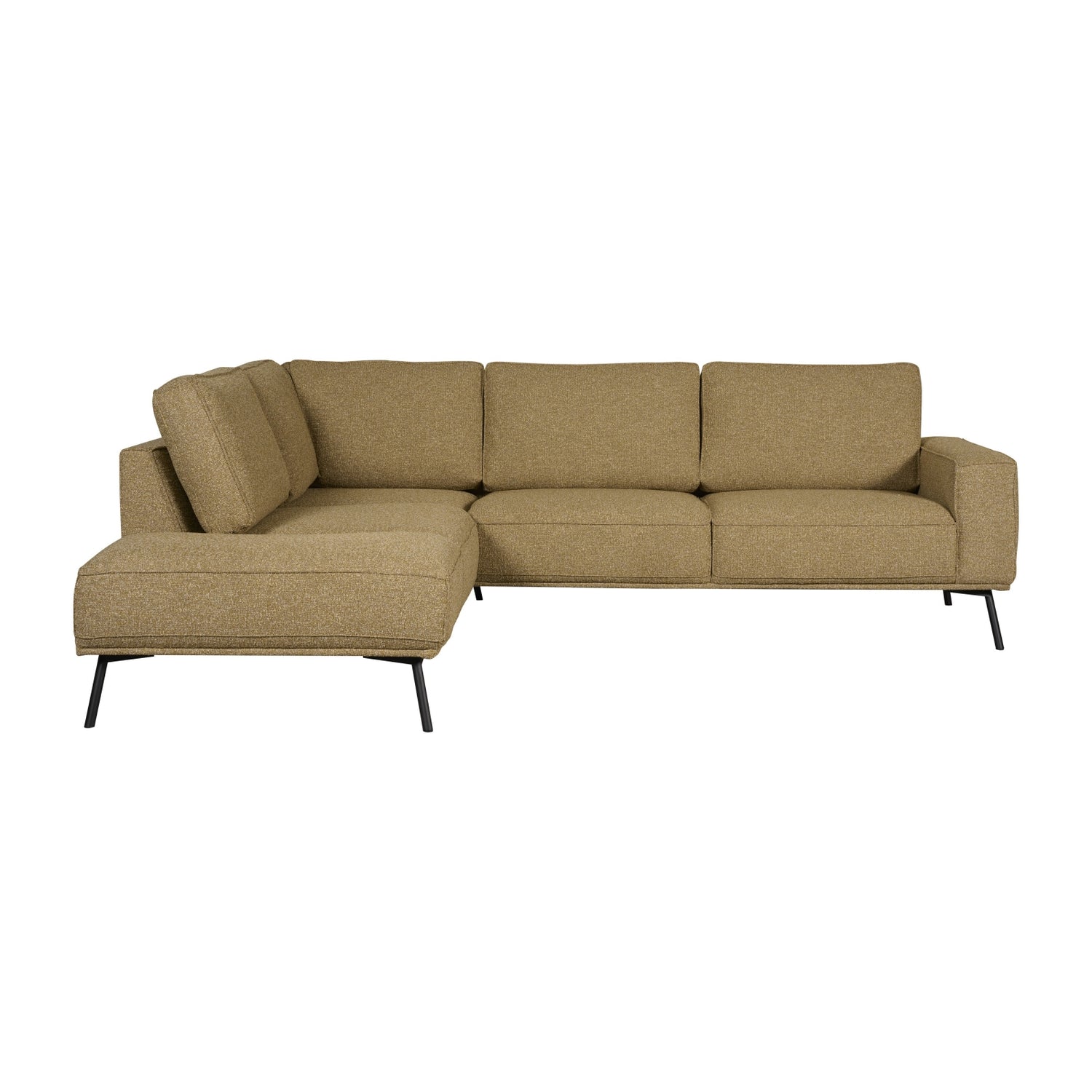 Hoekbank Alford - Oker - Textiel - 260x85x208cm (BxHxD)