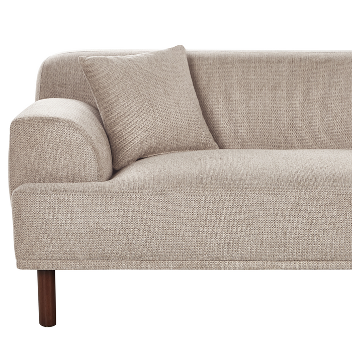 Beliani-HOLT-Hoekbank met ottomaan-Taupe-Linkszijdig-Polyester