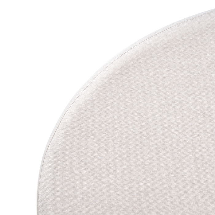 Beliani-VAUCLUSE-Tweepersoonsbed-Gebroken wit-160 x 200 cm-Stof