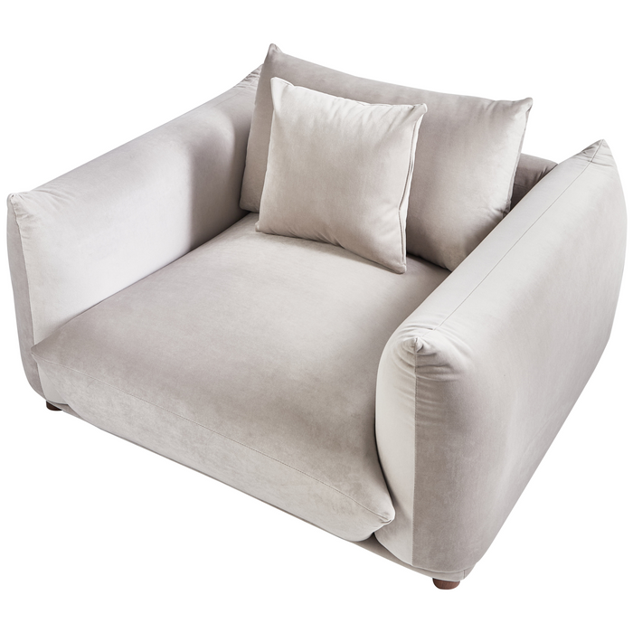 Beliani - LUVOS - Banken set - Taupe - Fluweel