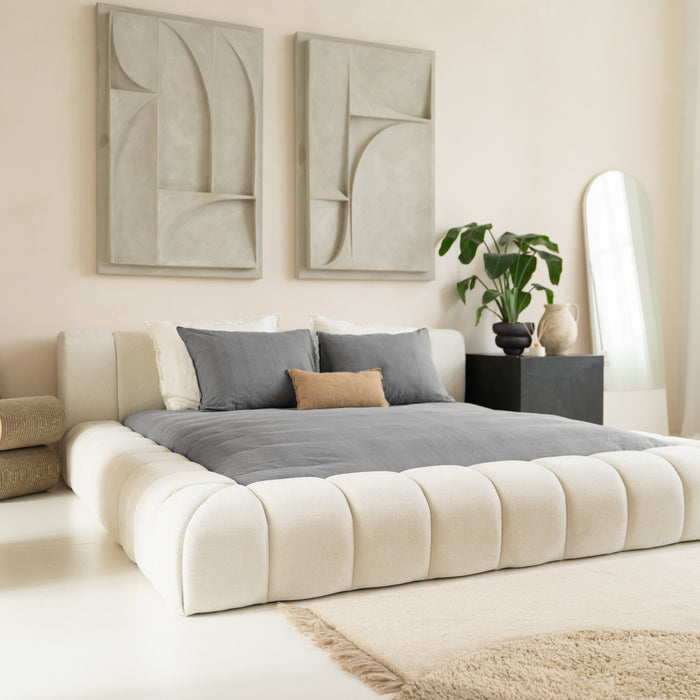 Adore - Designbed Beige Boxspring 180 x 200 Incl Matras