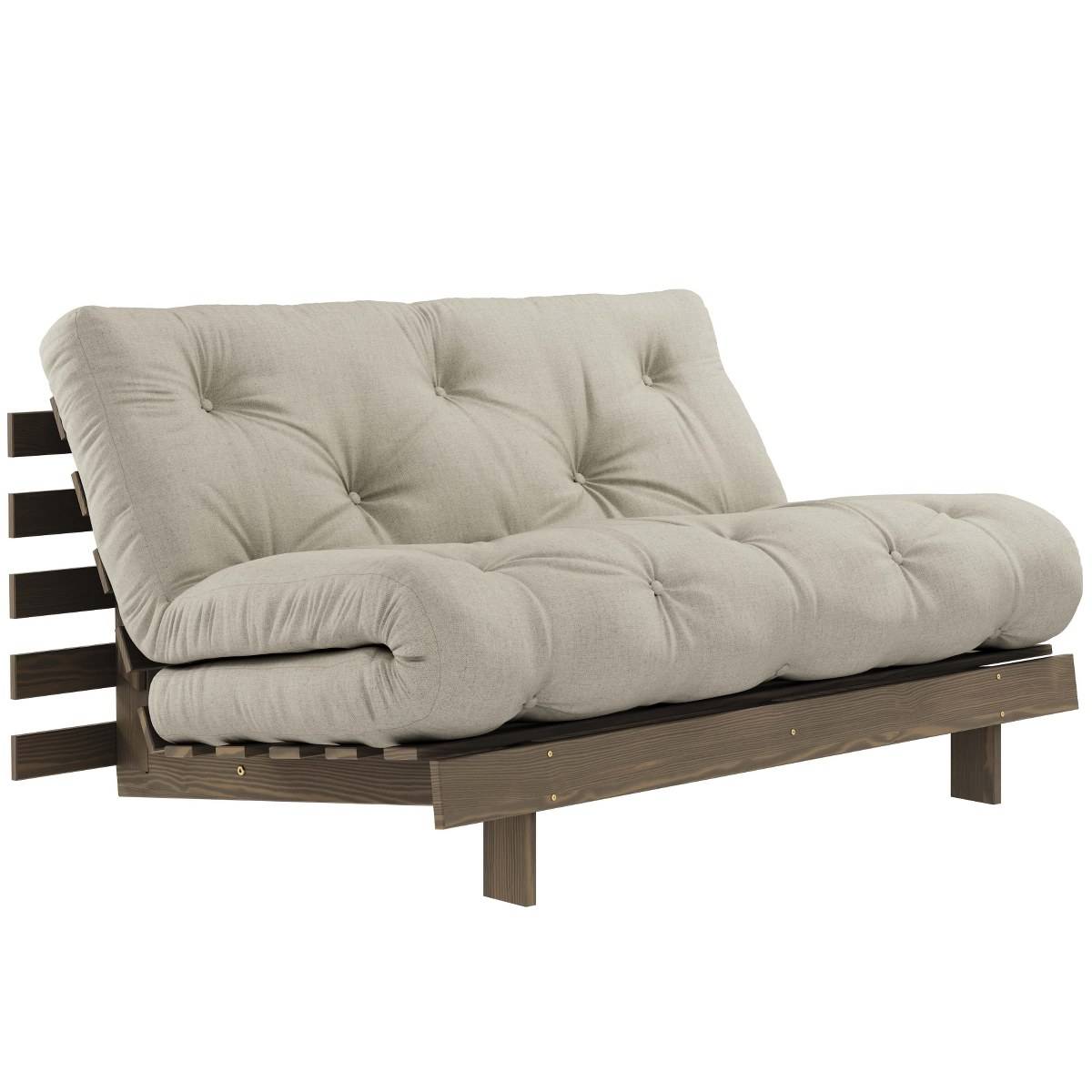 Karup design slaapbank Roots 140 carob bruin