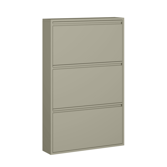 by fonQ Klip Schoenenkast - 3 Vakken - Taupe