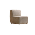 Tikamoon - Modulaire fauteuil van massief acaciahout en grijze stof