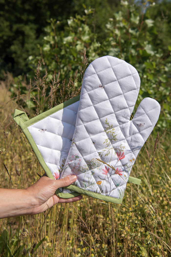 Clayre & Eef Tafelkleed 100x100 cm Wit Katoen Bloemen