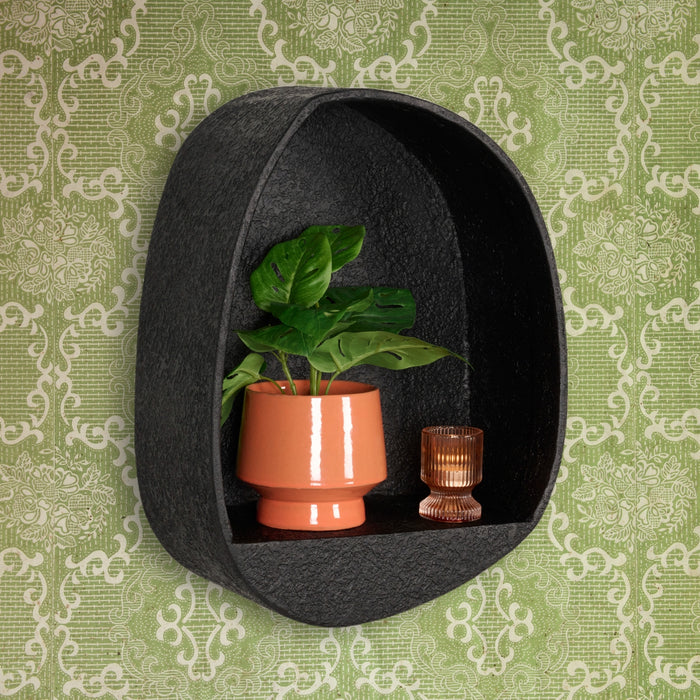 Wandrek Sauve Zwart - Hout - 37x50x21cm (BxHxD)