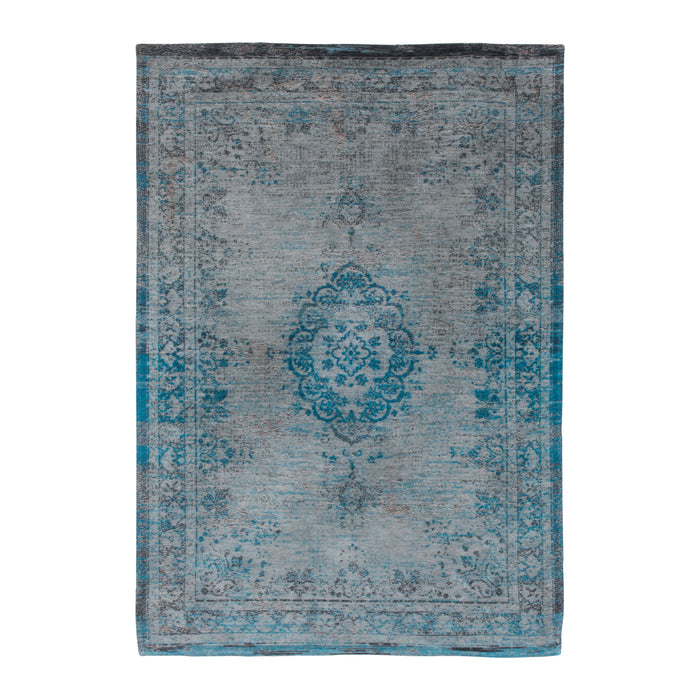 Louis de Poortere Medallion Fading World Vloerkleed 240 x 340 cm - Grey Turquoise