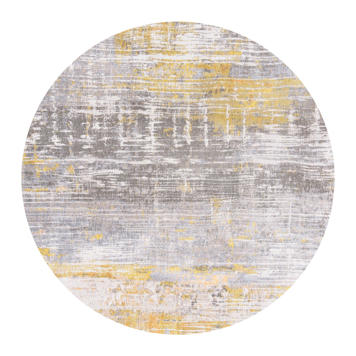 Louis de Poortere Streaks Vloerkleed Ø 140 cm - Sea Bright Sunny