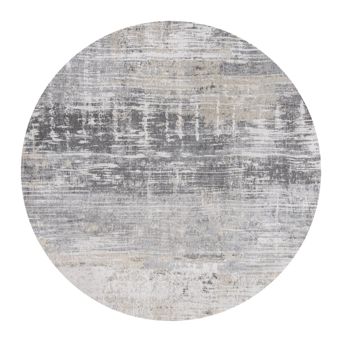 Louis de Poortere Streaks Vloerkleed Ø 140 cm - Coney Grey