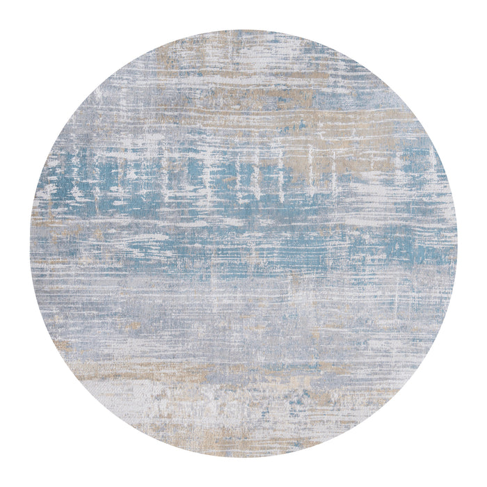 Louis de Poortere Streaks Vloerkleed Ø 240 cm - Long Island Blue