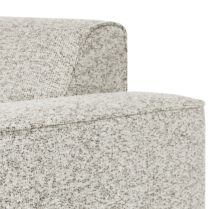 by fonQ Loft Hoekbank met Chaise Longue Rechts - Chenille Melange - Ecru