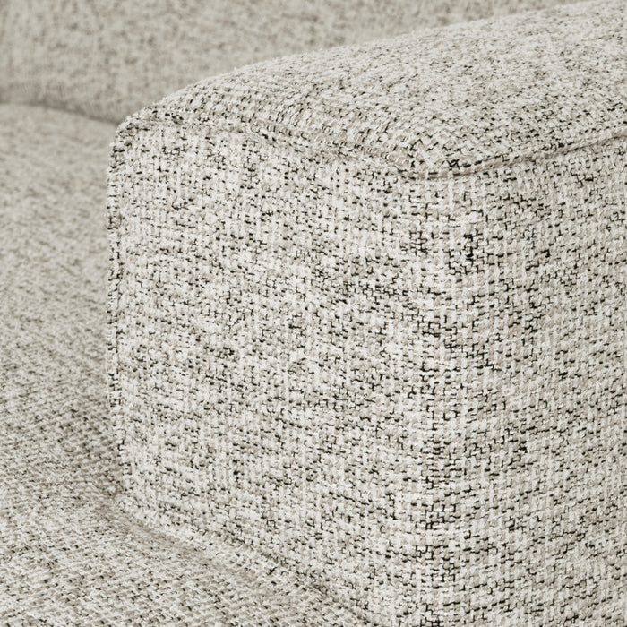 by fonQ Loft Hoekbank met Chaise Longue Rechts - Chenille Melange - Ecru