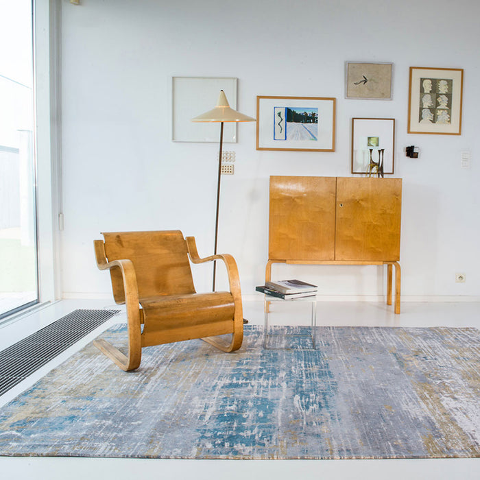 Louis de Poortere Streaks Vloerkleed 200 x 280 cm - Long Island Blue