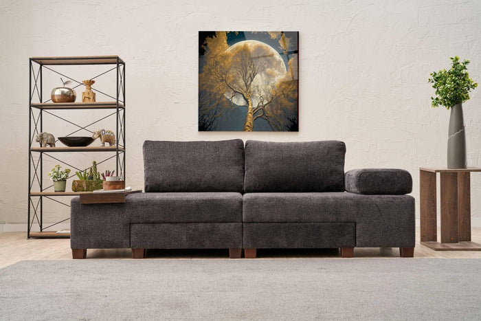 Kalune Design 3-zitsslaapbank Perenna chenille