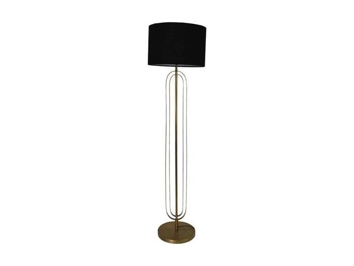 HSM Collection-Ronde Lampenkap-ø42x28-Zwart-Jute|Wol
