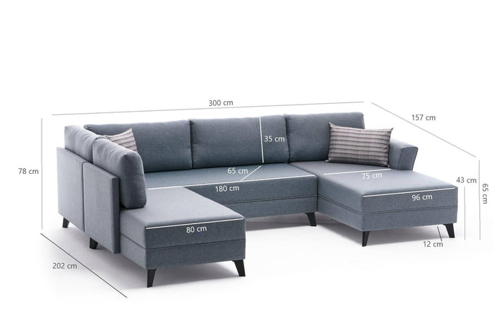 Kalune Design U-slaapbank Efsun