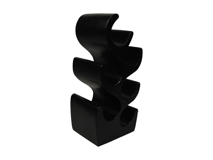HSM Collection-Staand Wijnrek Vins 6 Flessen-27x20x51-Zwart-Munggur