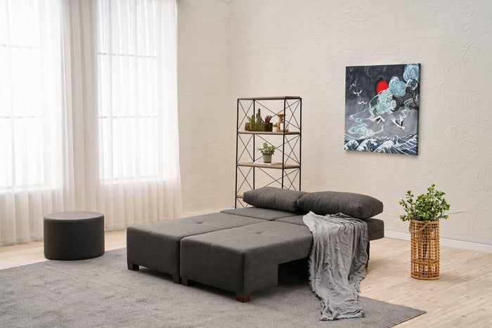 Kalune Design 3-zitsslaapbank Perenna chenille
