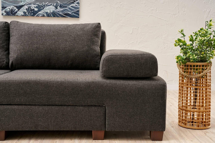 Kalune Design 3-zitsslaapbank Perenna chenille