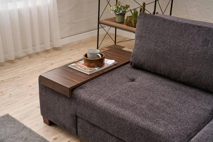 Kalune Design 3-zitsslaapbank Perenna chenille