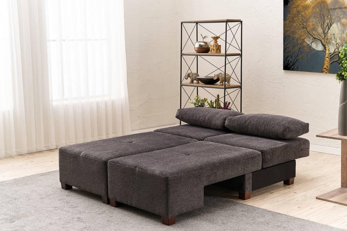 Kalune Design 3-zitsslaapbank Perenna chenille