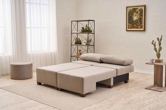 Kalune Design 3-zitsslaapbank Perenna linnen