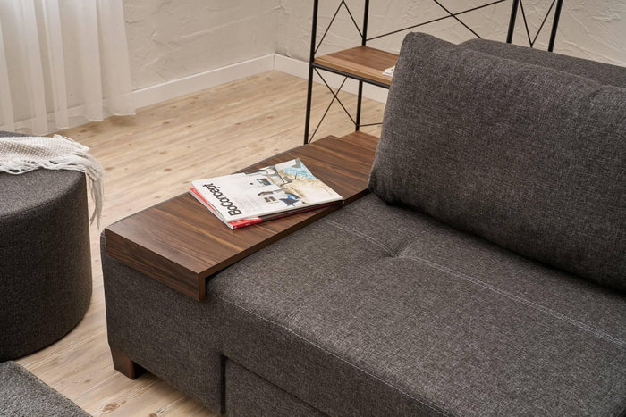 Kalune Design 3-zitsslaapbank Perenna chenille