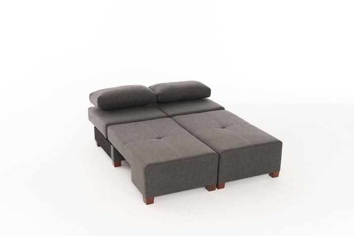 Kalune Design 3-zitsslaapbank Perenna chenille