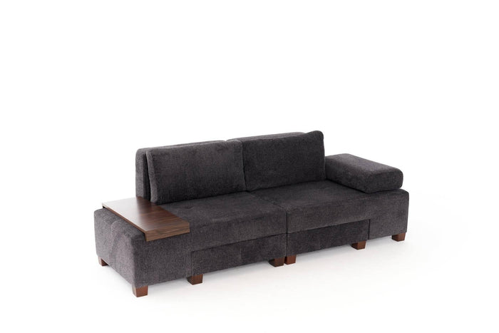Kalune Design 3-zitsslaapbank Perenna chenille