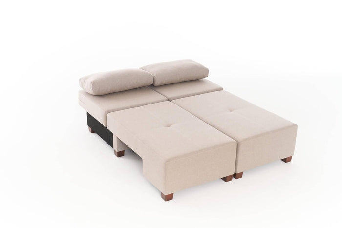 Kalune Design 3-zitsslaapbank Perenna linnen
