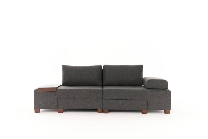 Kalune Design 3-zitsslaapbank Perenna chenille