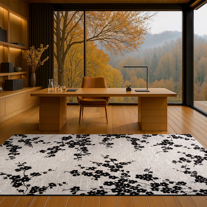 Louis de Poortere Sakura Vloerkleed 280 x 390 cm - Night Snow